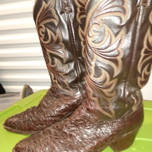 Western Cowboy boots, by Dan Post. Have been resoled and also the heels, - Picture 7 of 8